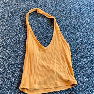 Mustard crop top